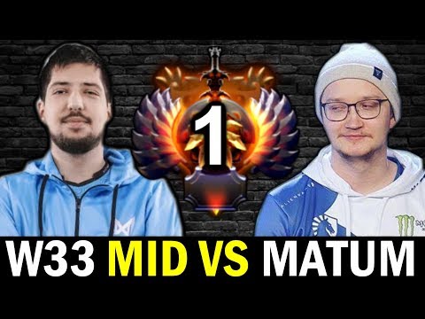 W33 New 10K MMR mid vs MATUMBAMAN — Who's the Boss Dota2