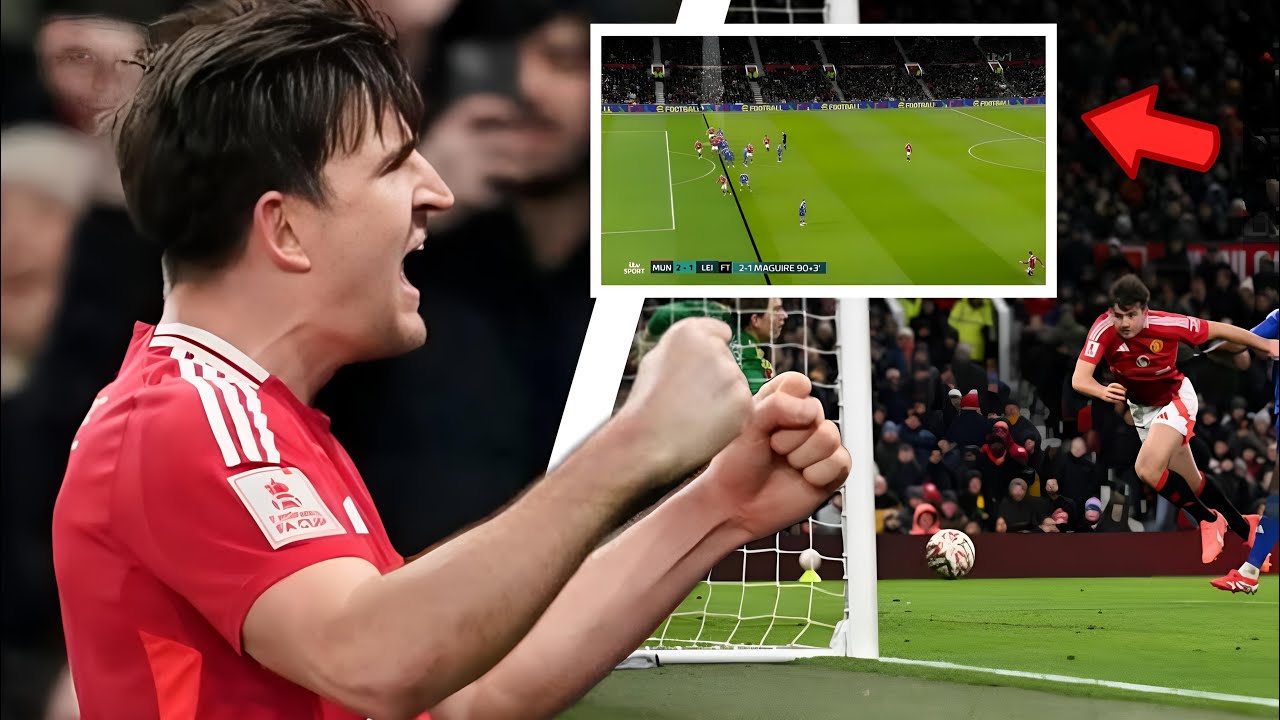 MAGUIRE MAGIC! 90+5’ Winner Stands Despite Offside as Man United Beat Leicester 2-1