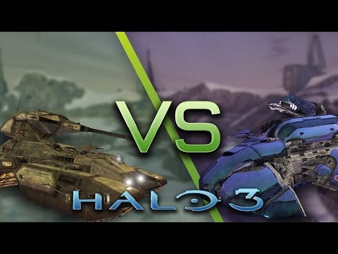 Halo 3 AI Battle - Scorpions vs Wraiths