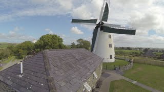 preview picture of video 'Melin Llynnon - Lynnon Mill - Aerial Video'