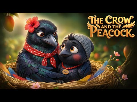 The Crow and the Peacock 🖤🦚 | English Moral Stories | Bedtime Stories
