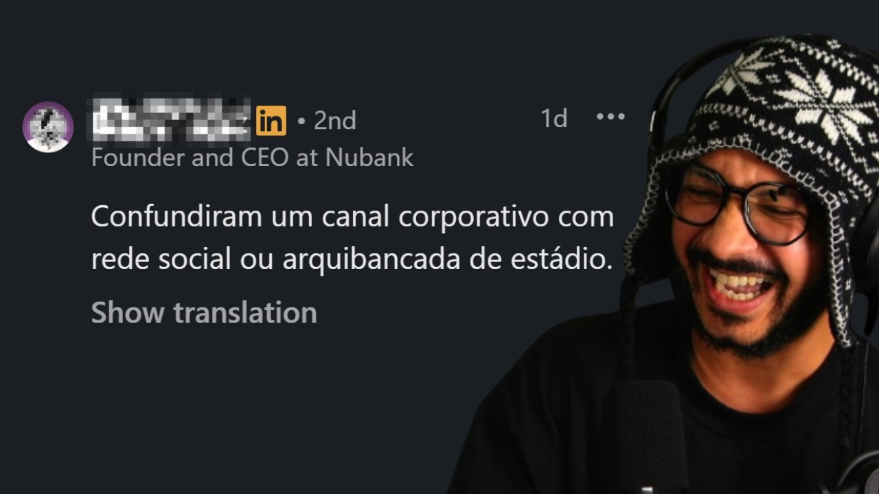 CEO do Nubank: "Chat não é arquibancada"