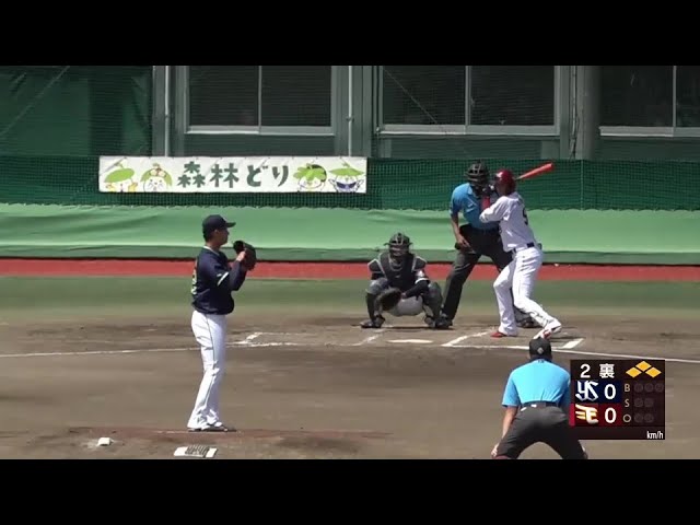【ファーム】イーグルス・吉野創士 満塁のチャンスで先制のタイムリーヒットを放つ!! 2024年6月11日 東北楽天ゴールデンイーグルス 対 東京ヤクルトスワローズ
