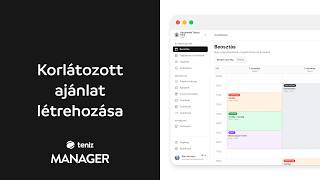 Korlátozott ajánlat létrehozása