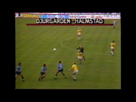 Djurgårdens IF - Halmstads BK (Allsvenskan 1989)