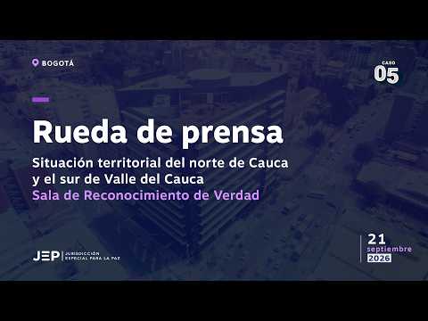Rueda de prensa: Situación territorial del norte de Cauca y el sur de Valle del Cauca