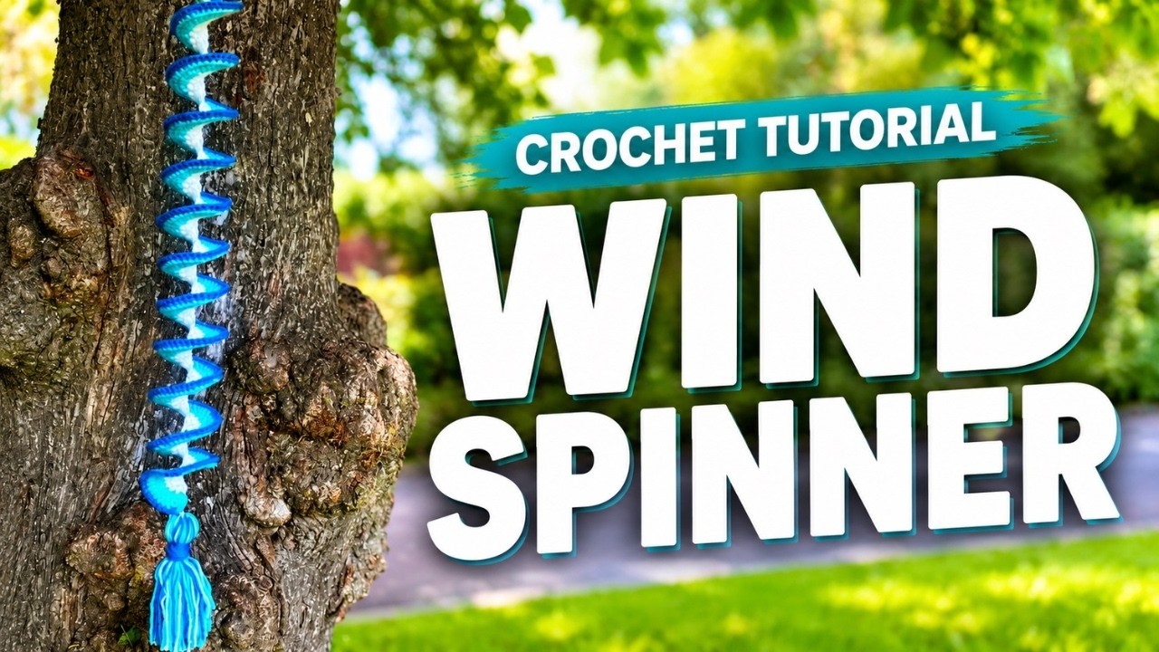 Ideal Scrap Yarn Project - Crochet Wind Spinner // Ophelia Talks Crochet Tutorial
