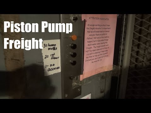 Vintage Rotary Piston Pump Freight Elevator @ Younkers, Lindale Mall - Cedar Rapids, IA
