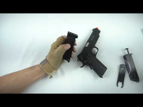 Pistola Airsoft GBB M1911 Warrior BlowBack 