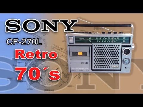 Radiograbador Sony CF 270L de los años 70