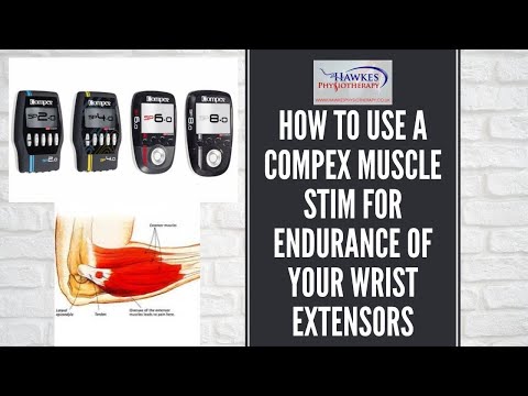 How to use a Compex Muscle stim for endurance of your Wrist Extensors