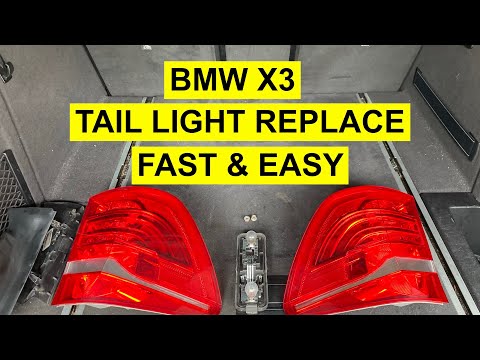 Rear Tail Light Assembly Replacement On BMW X3 2011-2017