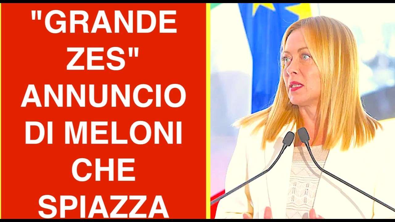 "LA GRANDE ZES" L'ANNUNCIO DI MELONI CHE SPIAZZA NON SOLO LA SINISTRA