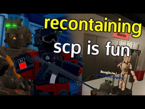Recontaining SCP's To Protect The Foundation in SCP Roblox!