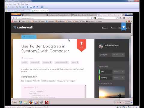 Symfony 2.3 Beginners Tutorial - Part 4 - Twitter Bootstrap & Symfony 2