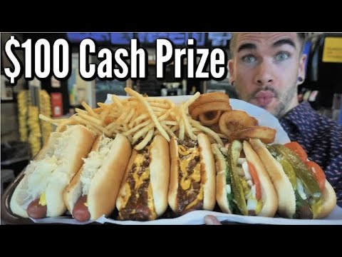 UNGESCHLAGENE 100-DOLLAR-HOTDOG-CHALLENGE IN CHIGAGO! Joel Hansen