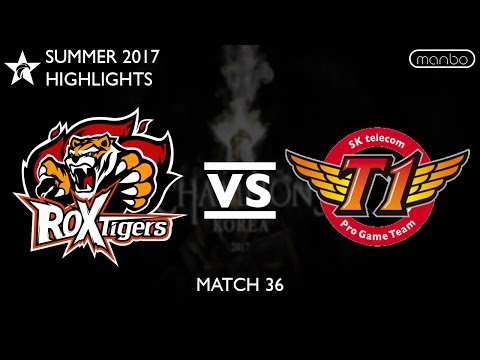 ROX vs SKT All Games Highlights LCK Summer 2017 ROX Tigers vs SK Telecom T1 LoL eSports