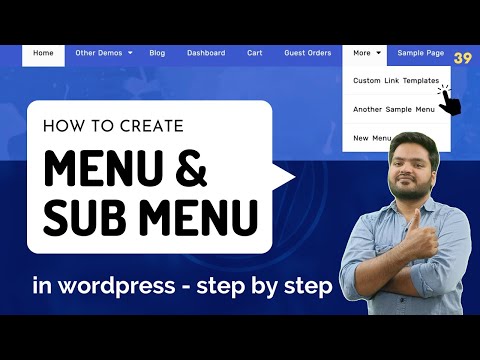 How to Create MENU & SUBMENU in WordPress | Add MENU in Wordpress Website | WordPress Tutorial P-39