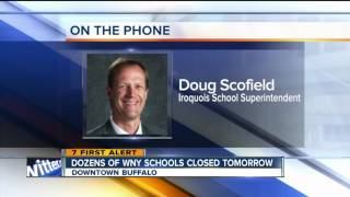 Dozens of Western New York Schools closed Wednesday