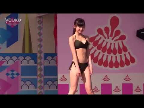 Elementary school girls swimsuit fashion show          