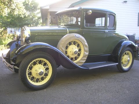 1931 Ford Model A coupe Short Description and short drive