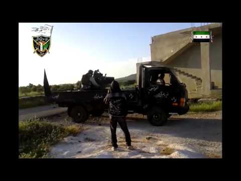 استهداف قوات النظام على تل الجابية برشاش 23 من قبل لواء تبارك الرحمن في ريف درعا تمهيداً لاقتحامه