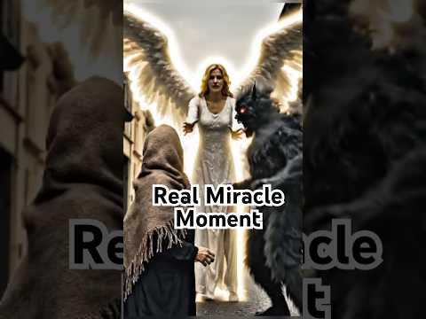 Real Miracle Moment: Angel Protects Helpless Woman from Darkness #angel#miracle#faith
