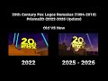 20th Century Fox 1994 2010 Logos Remake Prisma3D V1 V7 Comparison