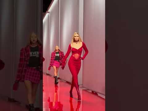 Vittoria, Bella Hadid, Gigi Hadid, and Lila Moss Versace Fall 2023 Show