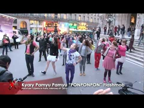 Kyary Pamyu Pamyu ''PONPONPON'' Flashmob in Paris at Place de l'Opéra, February 8th 2013