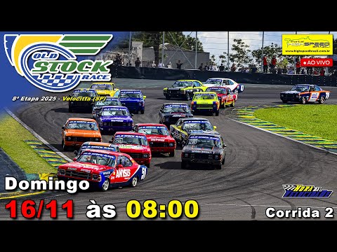 🔴 OLD STOCK RACE | Corrida 2 | 8ª Etapa 2025 | Velocitta (SP) | Ao Vivo