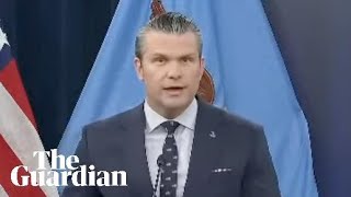 Pete Hegseth and Dan Caine hold a briefing on Iran at the Pentagon - watch live
