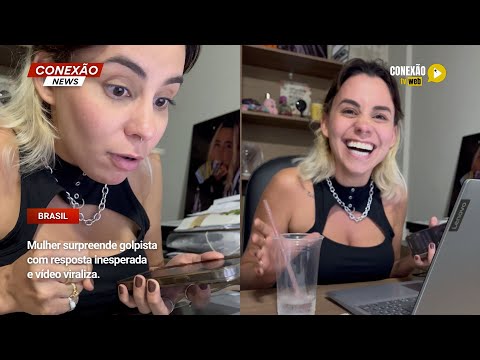 Vídeo: Mulher surpreende golpista com resposta inesperada e vídeo viraliza.