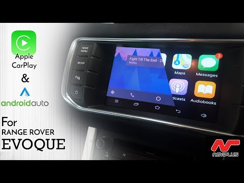 Android Auto & Apple CarPlay Integration on Range Rover Evoque - demo video after installed
