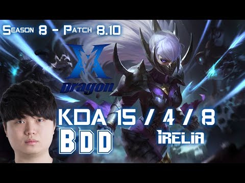 KZ BDD IRELIA vs RYZE Top - Patch 8.10 KR Ranked