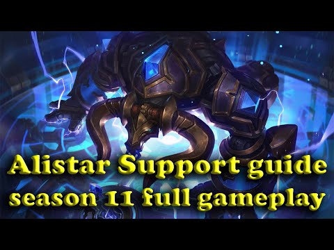 How to play alistar tank in season 11, alistar support guide (VOD replay)