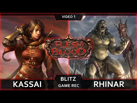 You will pay for this! Kassai (Warrior) vs Rhinar (Brute). Blitz. Flesh and Blood TCG.