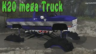 Spintires Mods - Chevy K20 Mega Truck - Mudding Plains Map