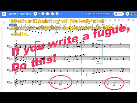 Easy Tips for writing your fugue - with example