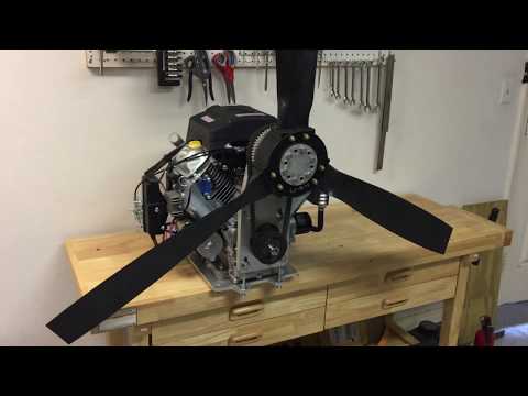 Harbor Freight Predator 22 PS-Motor und Untersetzungsgetriebe für Luftboote