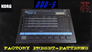 Video thumbnail for KORG DDD 5 - Factory Presets + Patterns [Manual + Free Download Samples] by SYNTH ABUSE