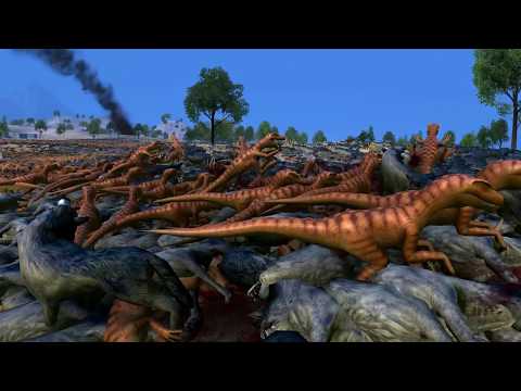 50000 Wolves vs 30000 Velociraptors-  Ultimate Epic Battle Simulator