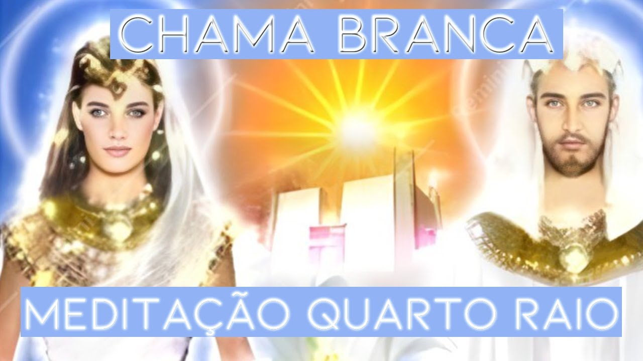 Meditação Raio Branco 4º Raio Cósmico: Chama Branca | Mestre Seraphis Bey e Ísis 🤍  Pureza