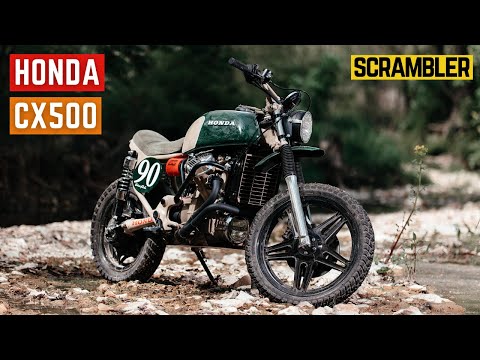 CX500 Scramber Review - Checking Out A Past Build!! - Ranger Green!