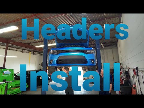 Headers Install FIRST START UP 2019 Dodge Charger RT stainless power headers by stainless works