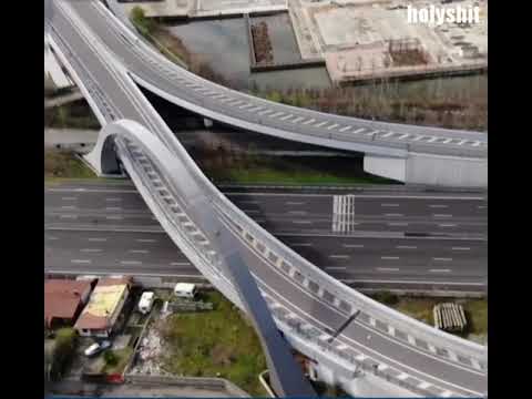 Crazy Creepy Drone Video Of Deserted Highways In Northern Italy