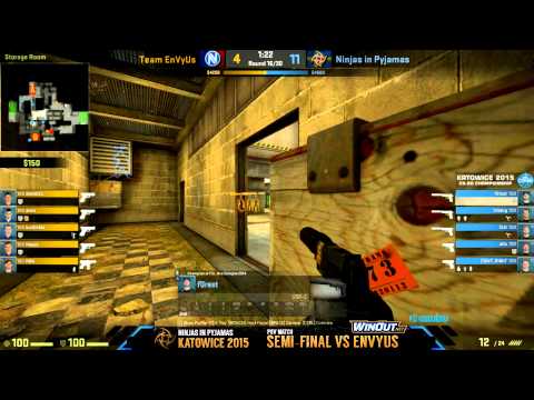 CS:GO - NiP POV Demo + Voice Comm vs EnvyUs de_cache (ESL One Katowice 2015)