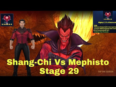 Shang-Chi vs Mephisto Stage 29 | Ctp of Mighty Destruction guide - Marvel Future Fight