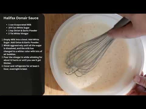 How to make Halifax Donair Sauce
