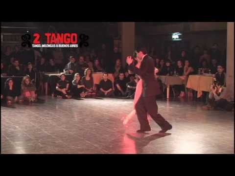  Maria Florencia Labiano  and  Hernán Rodriguez Chaile  are  dancing  to  the  milonga  "  Milonga Brava  "